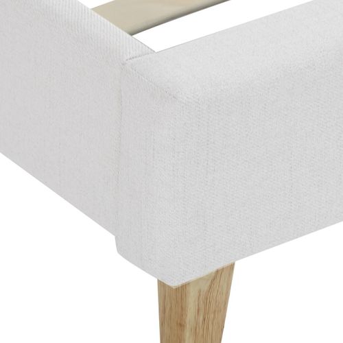 Ensemble Lit Adulte 180x200 - Tête De Lit En Tissu Beige - Milo + Matelas Mousse