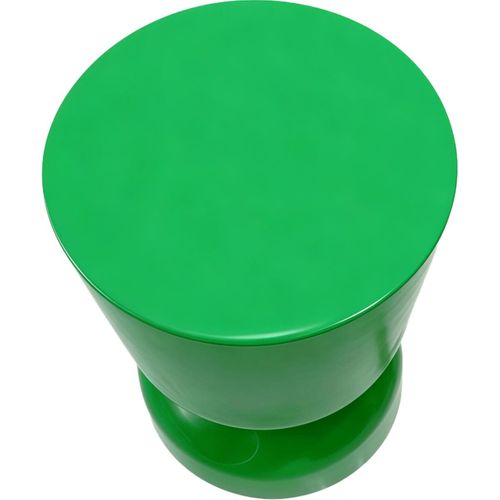 Bout De Canapé En Résine Vert Brillant D.32 Cm - Tilda