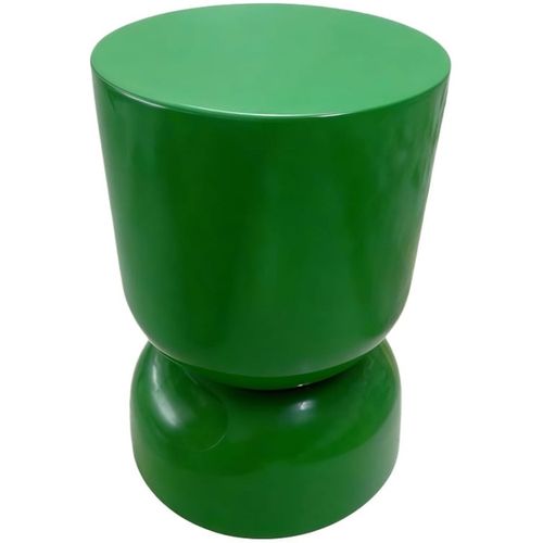 Bout De Canapé En Résine Vert Brillant D.32 Cm - Tilda