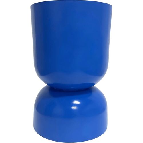 Bout De Canapé En Résine Bleu Brillant D.32 Cm - Tilda