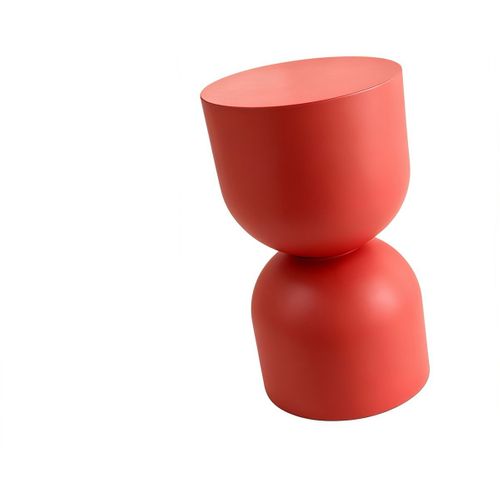 Bout De Canapé En Résine Terracotta Mat D.25 Cm - Ori