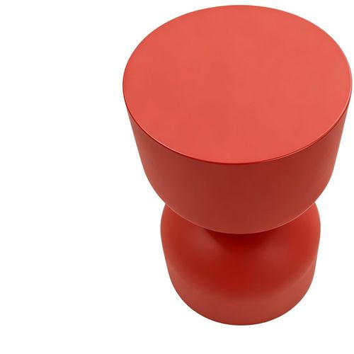 Bout De Canapé En Résine Terracotta Mat D.25 Cm - Ori