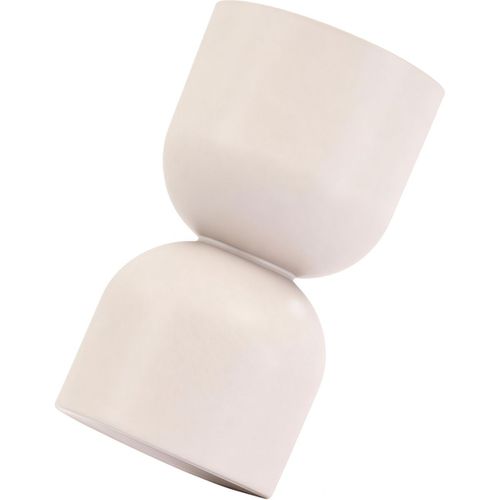 Bout De Canapé En Résine Beige Mat D.25 Cm - Ori