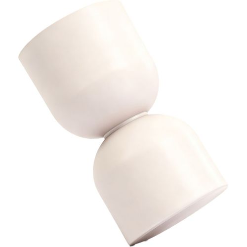 Bout De Canapé En Résine Beige Mat D.25 Cm - Ori