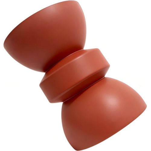 Bout De Canapé En Résine Terracotta Mat D.32 Cm - Elin