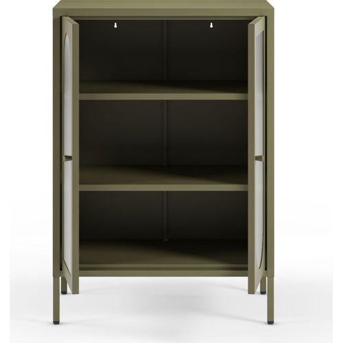 Buffet 2 Portes En Métal Vert 70 Cm - Ysia
