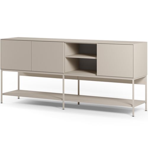 Buffet 3 Portes 2 Niches Beige 180 Cm - Zara