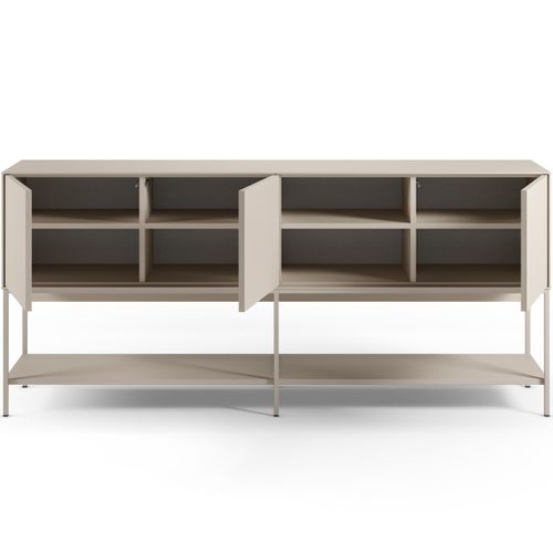 Buffet 3 Portes 2 Niches Beige 180 Cm - Zara