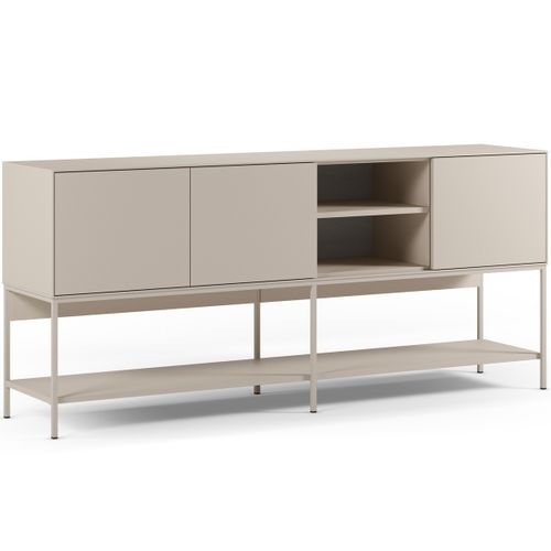 Buffet 3 Portes 2 Niches Beige 180 Cm - Zara
