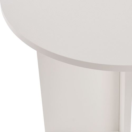 Table à Manger Ovale Blanche 8 Pers. 180 Cm - Suna