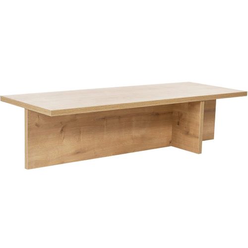 Table Basse Rectangulaire Effet Chêne Clair 120 Cm - Arden