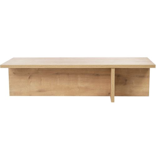 Table Basse Rectangulaire Effet Chêne Clair 120 Cm - Arden