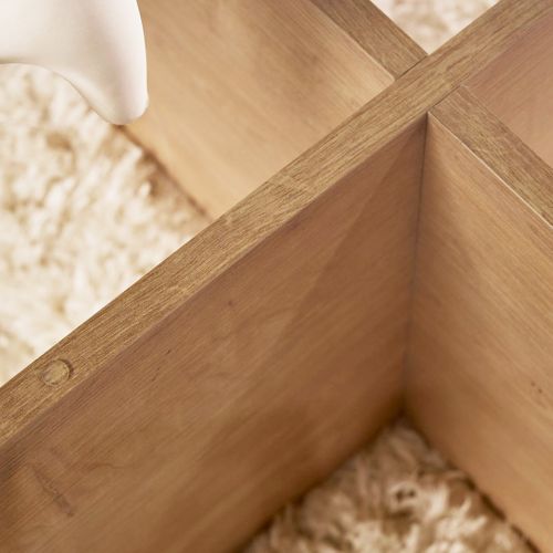 Table Basse Ronde Effet Chêne Clair Et Verre Fumé D.75 Cm - Eolia