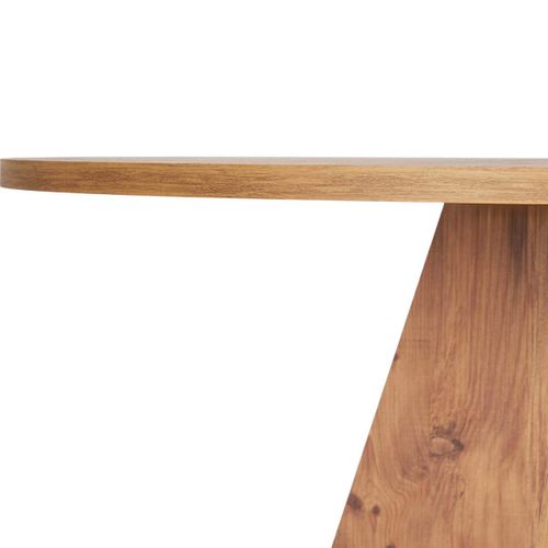 Table à Manger Ronde Effet Bois 5 à 6 Pers. D.120 Cm - Norae