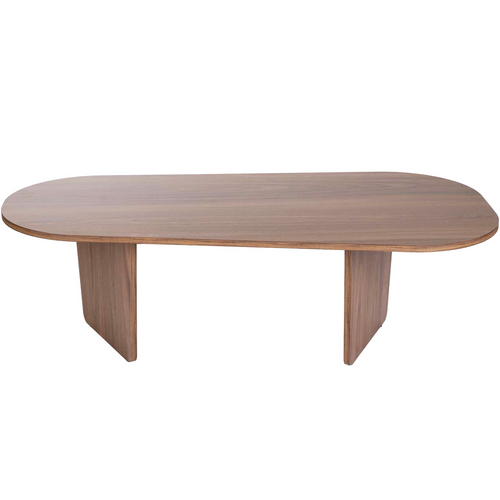 Table Basse Organique Effet Noyer 130 Cm - Ceane