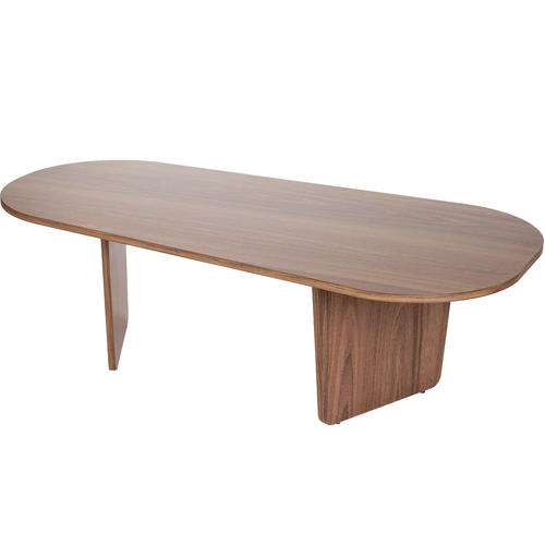Table Basse Organique Effet Noyer 130 Cm - Ceane