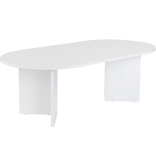 Table Basse Ovale Blanche 119 Cm - Orane
