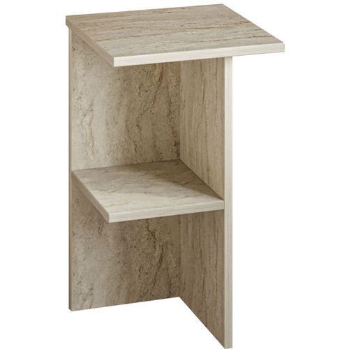 Table De Chevet Effet Travertin 36 Cm - Selin