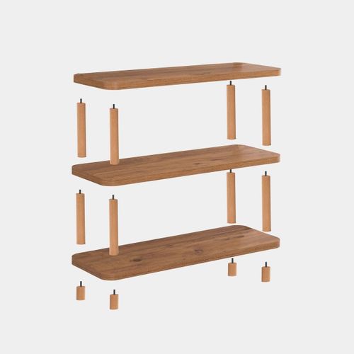 Console En Bois 3 Niveaux 80 Cm - Elina
