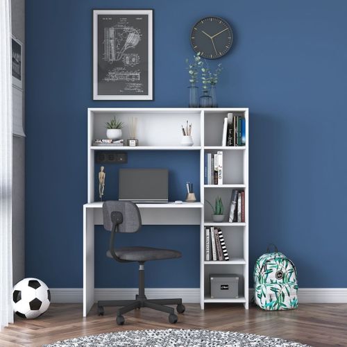 Bureau Combiné Blanc 113 Cm - Rhea