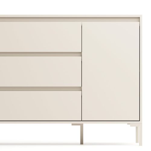 Buffet 3 Portes 3 Tiroirs Beige 170 Cm - Ronda
