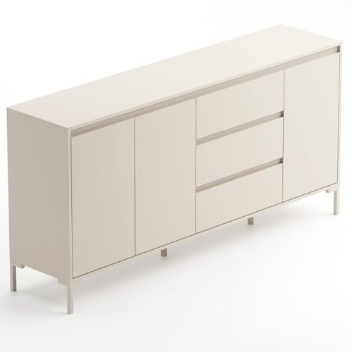 Buffet 3 Portes 3 Tiroirs Beige 170 Cm - Ronda