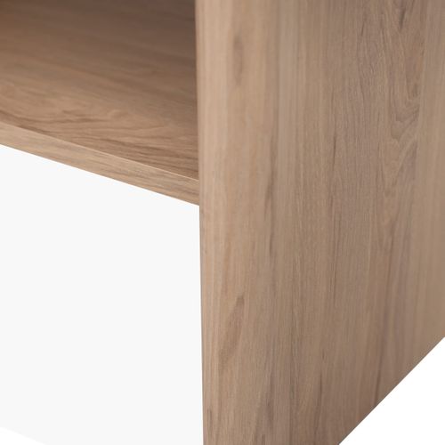 Table Basse 1 Niche Effet Bois 90 Cm - Luis