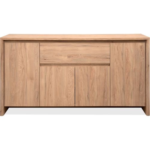 Buffet 4 Portes 1 Tiroir Effet Bois 163 Cm - Luis