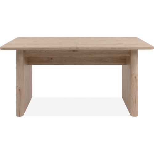 Table à Manger Extensible Rectangulaire Effet Chêne 6 à 8 Pers. 160/200 Cm - Luis