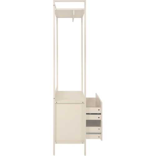 Vestiaire 2 Tiroirs Beige 64 Cm - Veska
