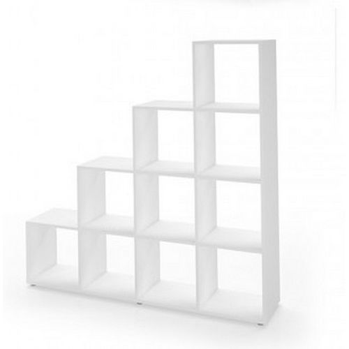 Étagère Escalier Blanche 10 Cases