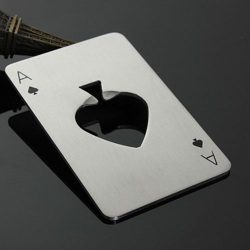 Décapsuleur As De Pique Au Format Carte De Crédit