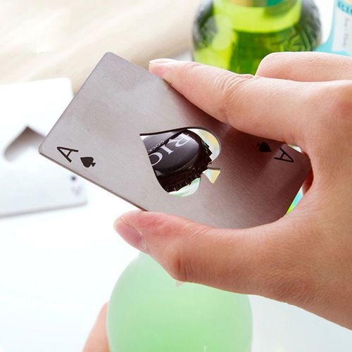 Décapsuleur As De Pique Au Format Carte De Crédit