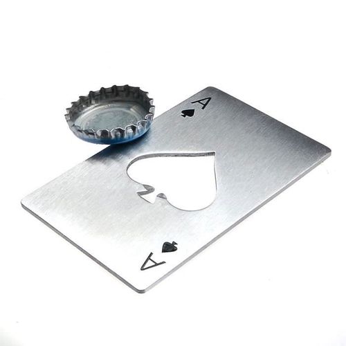 Décapsuleur As De Pique Au Format Carte De Crédit