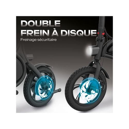 E-bike 120 – Mini Vélo Électrique 12'' - Autonomie 15 Km, Batterie 6a