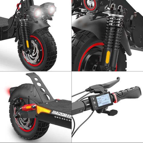 Trottinette Electrique Ecross Duo – 60 Km D'autonomie, Idéale Pour Le