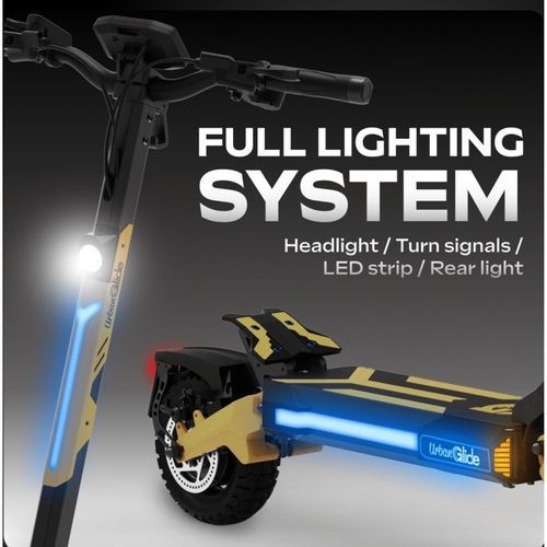 1000gt 2x2 – Trottinette Électrique Longue Autonomie 100 Km, Batterie