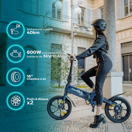 Vélo Électrique Pliable  Linx 160 – 40 Km D'autonomie