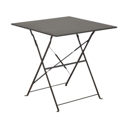 Guéridon Carré En Acier 70 Cm Cuba Gris