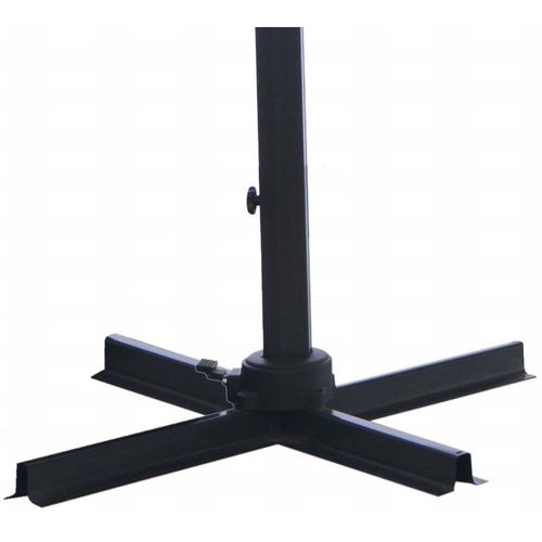 Parasol Déporté Rectangulaire En Aluminium 3x4m Roma Taupe