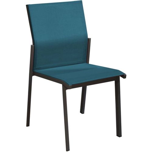 Chaise De Jardin Empilable Delia Graphite Et Bleu