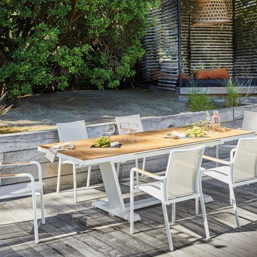 Fauteuil De Jardin Empilable En Aluminium Aroha Graphite