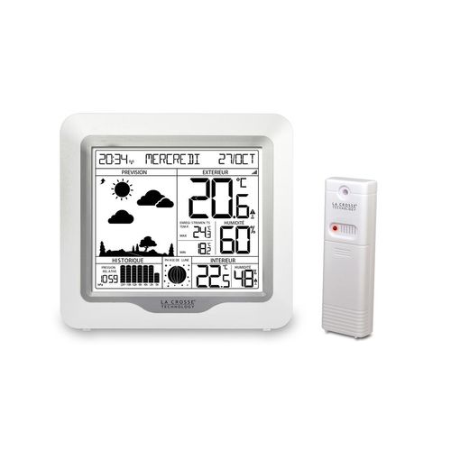 Station Météo Sans Fil Avec Écran LCD - Ws6823whi-sil