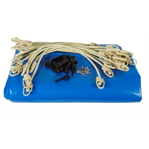 Bâche D'hiver Et De Sécurité Pour Piscine Bois - Octogonale 400x610 - 550gr - Nf P 90-308