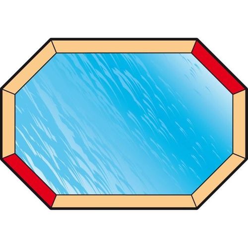 Bâche D'hiver Et De Sécurité Pour Piscine Bois - Octogonale 400x610 - 550gr - Nf P 90-308