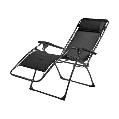Palavas - Lot De 2 Fauteuils Relax - Acier - Gris Anthracite