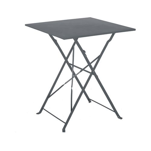 Table De Jardin Pliante - 2 Places - Gris Anthracite - Florence