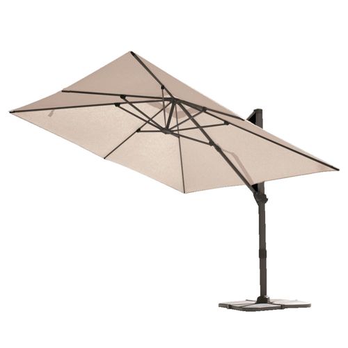 Parasol Déporté 4x3m - Lin - Saphir