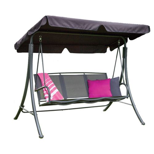 Balancelle De Jardin En Acier - Gris Anthracite - Siesta