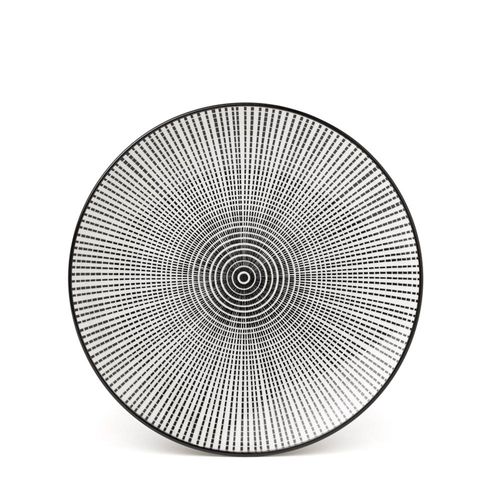 Lot De 6 Assiettes à Dessert Noir - "aya"